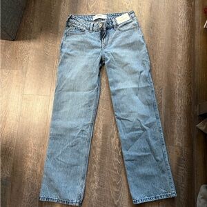 Hollister Light Blue Bow loose Jeans